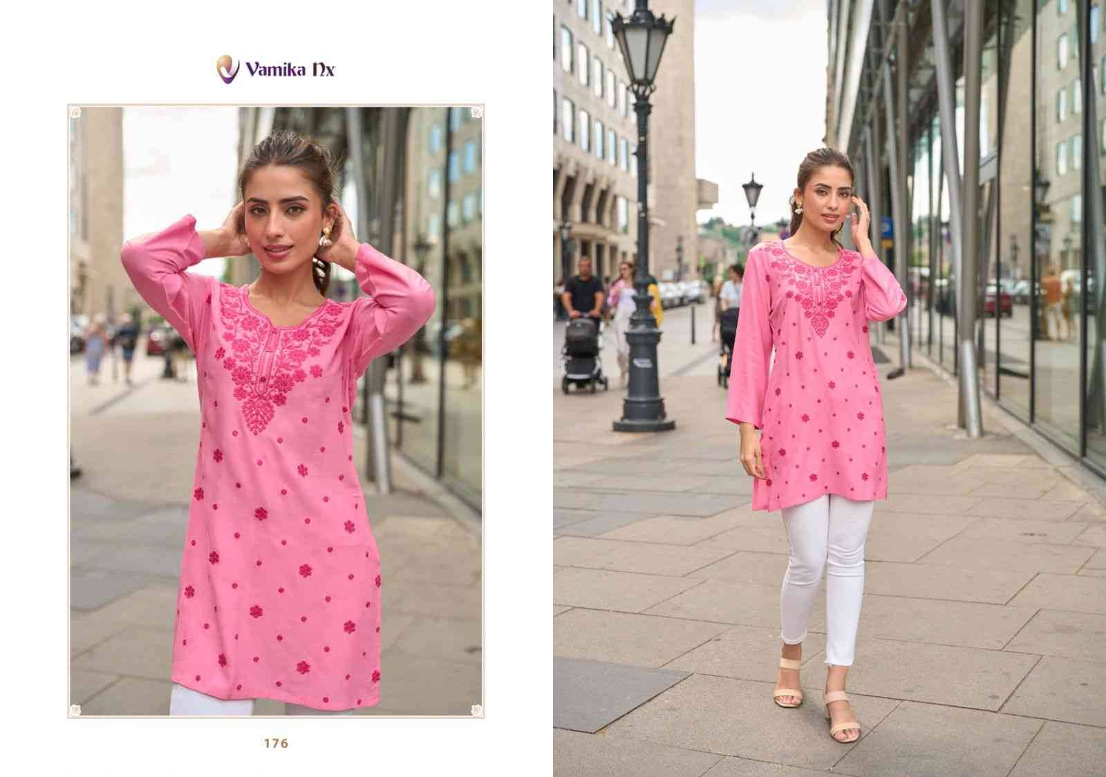 Cherry By Vamika 171 To 176 Series Designer Stylish Fancy Colorful Beautiful Party Wear & Ethnic Wear Collection Viscose Rayon Print Kurtis At Wholesale Price