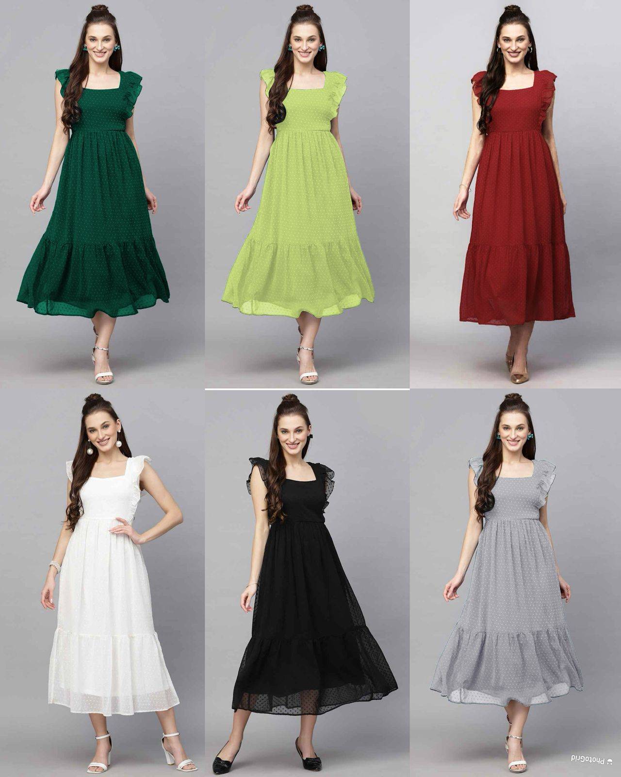 Trendy By Kaamiri 01 To 06 Series Designer Beautiful Collection Occasional Wear & Party Wear Georgette Print Gowns At Wholesale Price