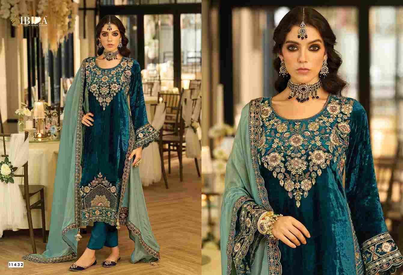 Aylin By Ibiza 11431 To 11434 Series Beautiful Festive Suits Colorful Stylish Fancy Casual Wear & Ethnic Wear Pure Viscose Velvet Dresses At Wholesale Price