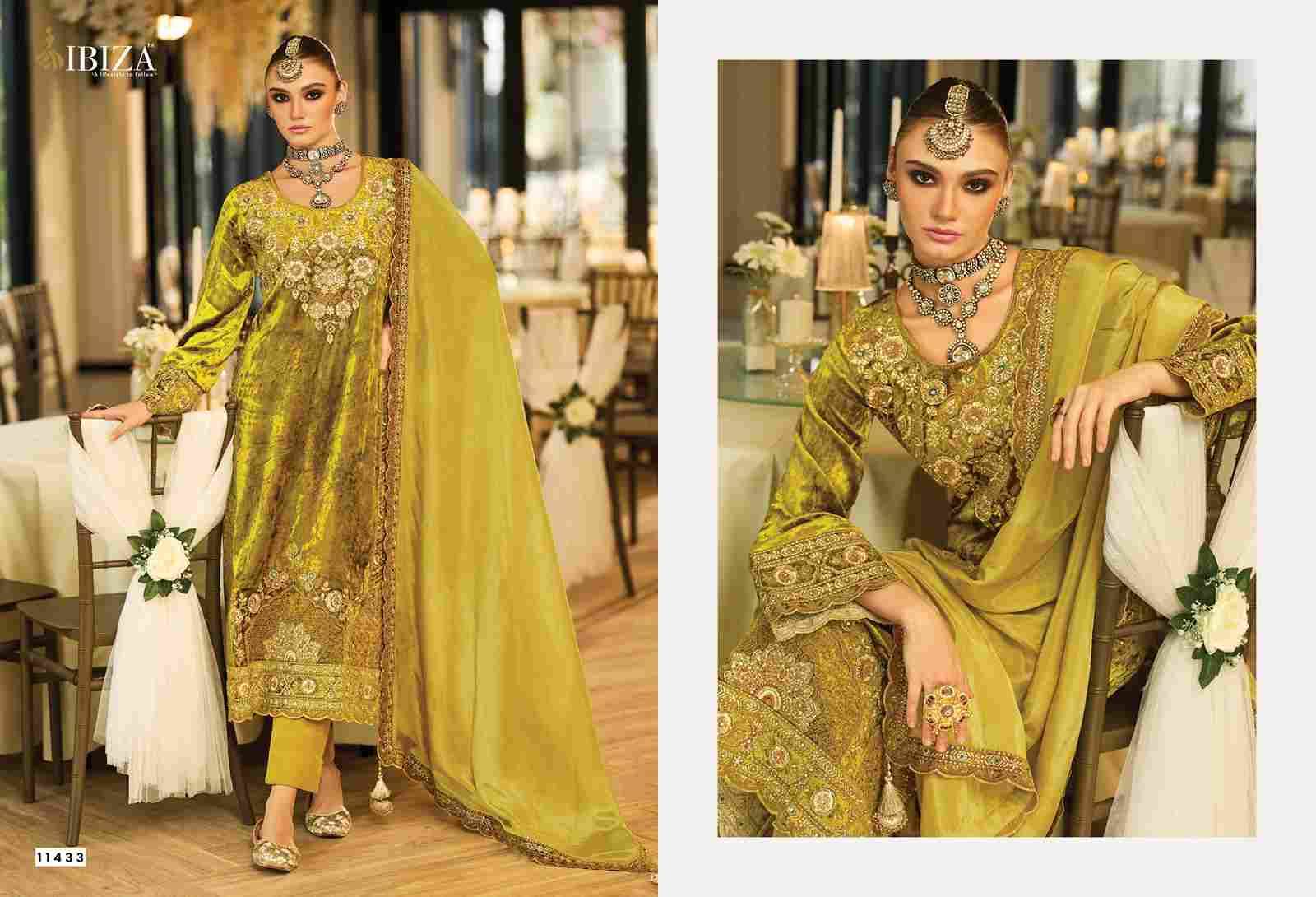 Aylin By Ibiza 11431 To 11434 Series Beautiful Festive Suits Colorful Stylish Fancy Casual Wear & Ethnic Wear Pure Viscose Velvet Dresses At Wholesale Price