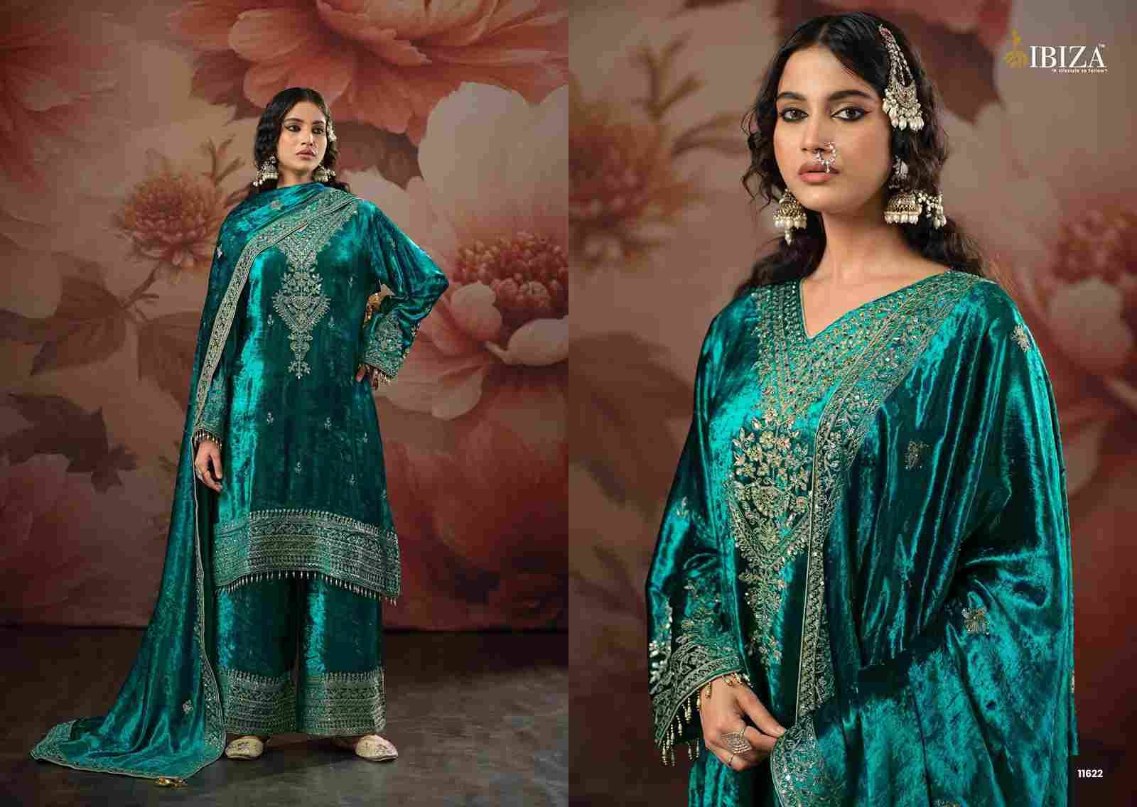 Reza By Ibiza 11621 To 11624 Series Beautiful Festive Suits Colorful Stylish Fancy Casual Wear & Ethnic Wear Pure Viscose Velvet Dresses At Wholesale Price