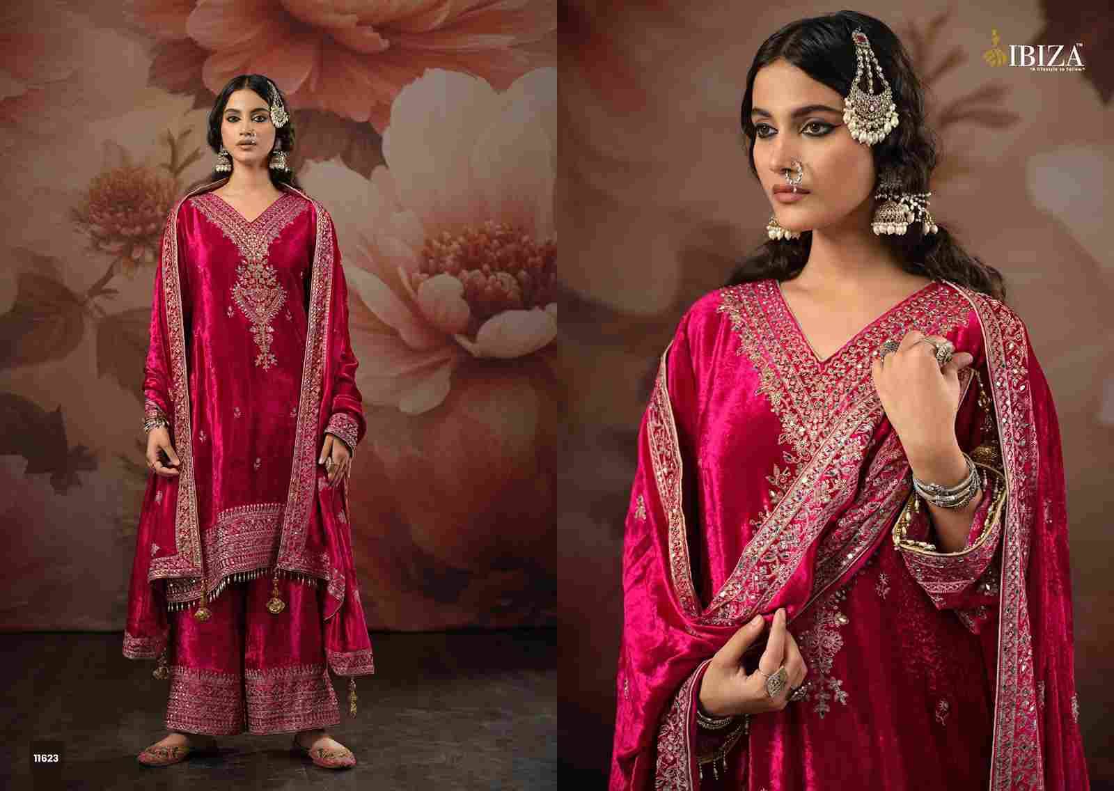 Reza By Ibiza 11621 To 11624 Series Beautiful Festive Suits Colorful Stylish Fancy Casual Wear & Ethnic Wear Pure Viscose Velvet Dresses At Wholesale Price