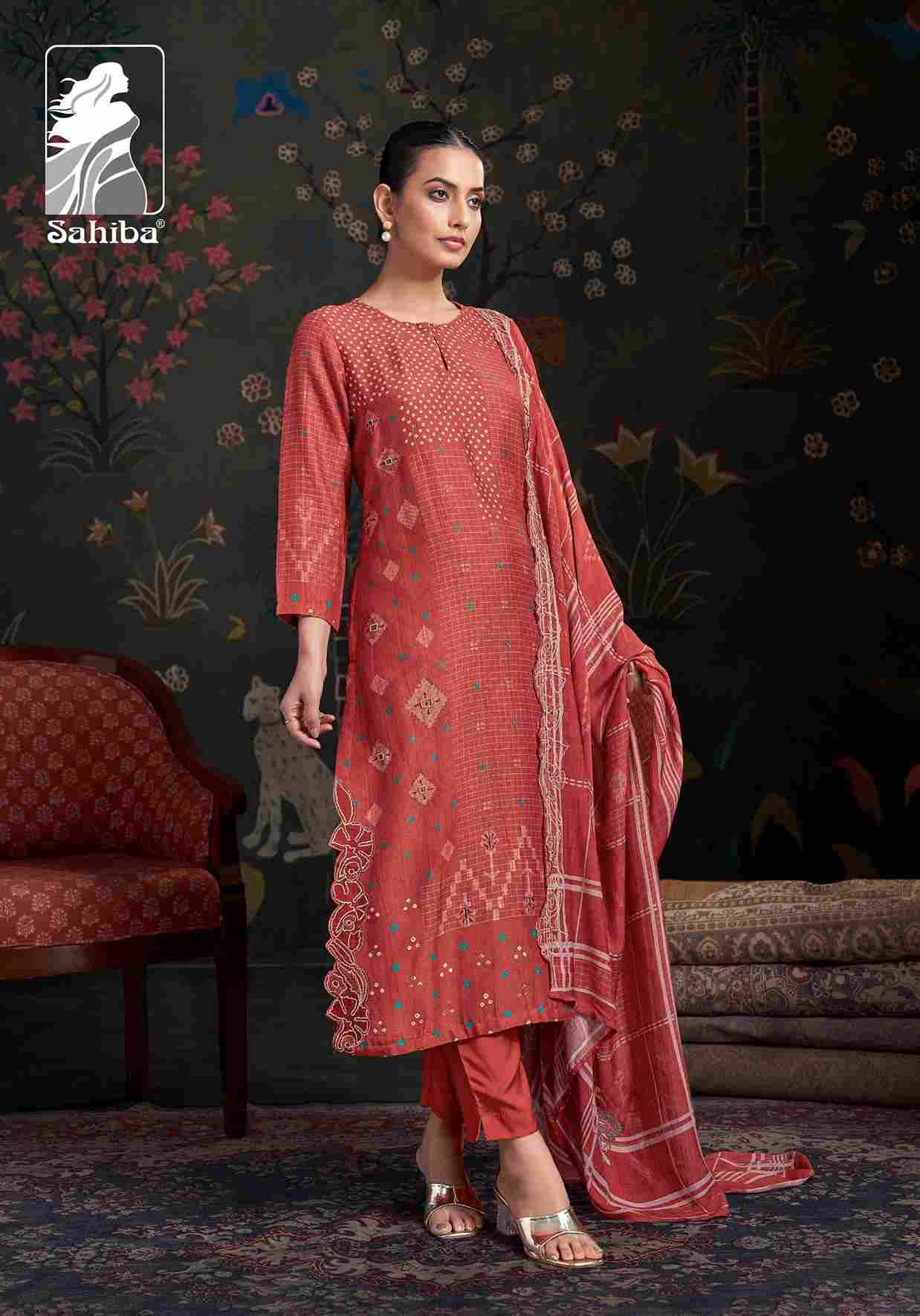 Raahil By Sahiba Fabrics Beautiful Festive Suits Colorful Stylish Fancy Casual Wear & Ethnic Wear Simmer Silk Print Dresses At Wholesale Price