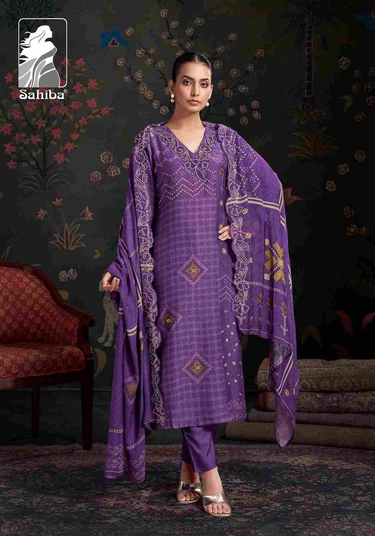 Raahil By Sahiba Fabrics Beautiful Festive Suits Colorful Stylish Fancy Casual Wear & Ethnic Wear Simmer Silk Print Dresses At Wholesale Price