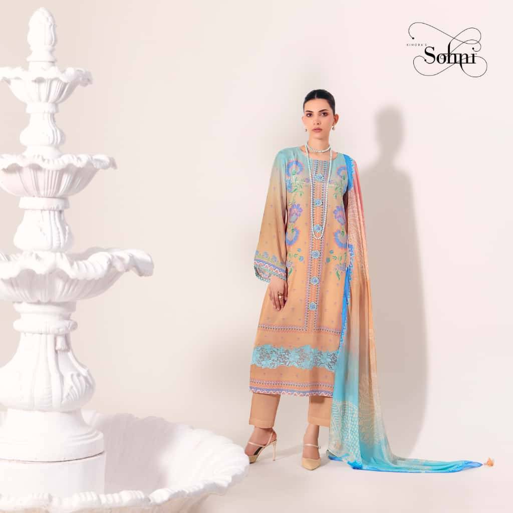 Vibe By Sohni 471 To 474 Series Beautiful Suits Colorful Stylish Fancy Casual Wear & Ethnic Wear Pure Muslin Dresses At Wholesale Price