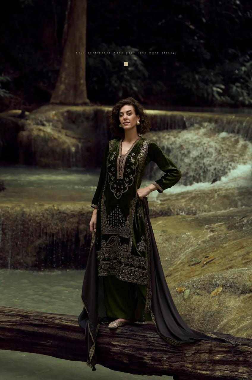 Lake By Aiqa 1801 To 1806 Series Beautiful Festive Suits Colorful Stylish Fancy Casual Wear & Ethnic Wear Pure Viscose Velvet Dresses At Wholesale Price
