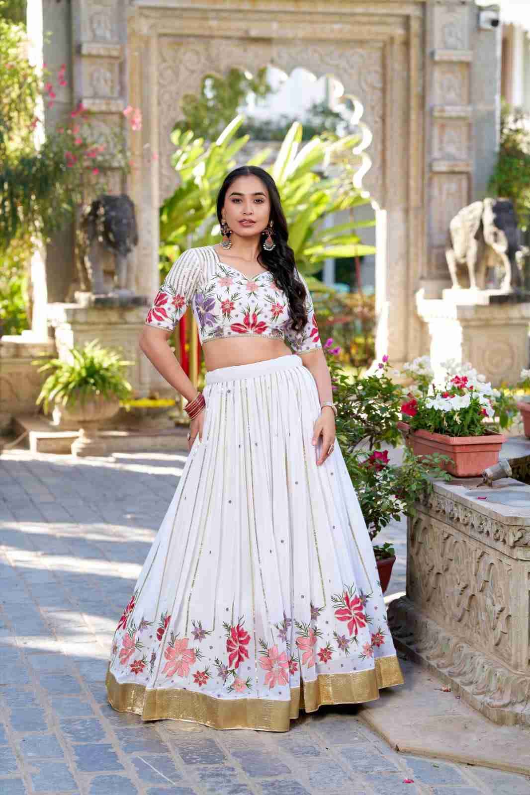 Pc-28 By Fashid Wholesale Series Navratri Wear Collection Beautiful Stylish Colorful Fancy Party Wear & Occasional Wear Georgette Lehengas At Wholesale Price