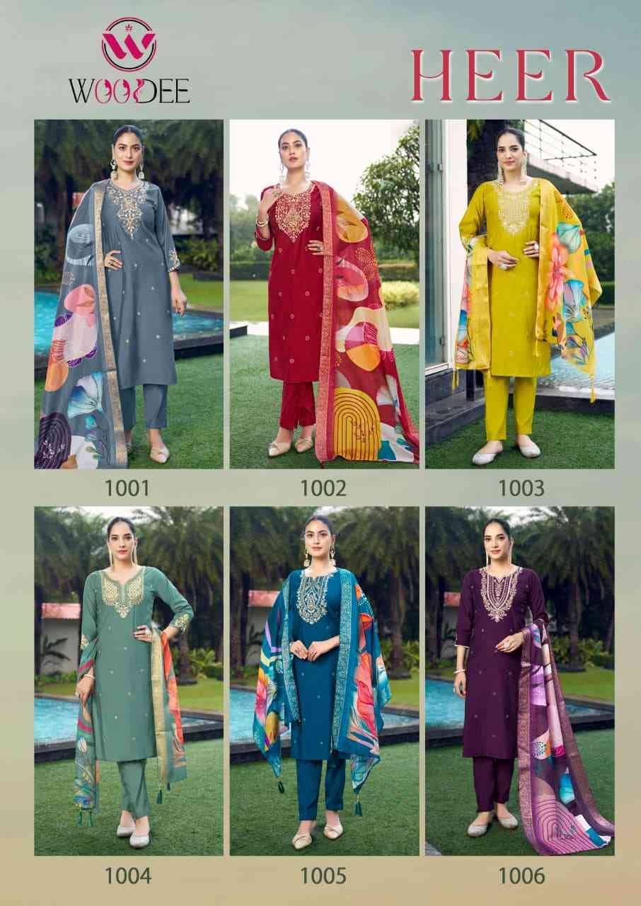 Heer By Woodee 1001 To 1006 Series Designer Stylish Fancy Colorful Beautiful Party Wear & Ethnic Wear Collection Premium Viscose Dresses At Wholesale Price
