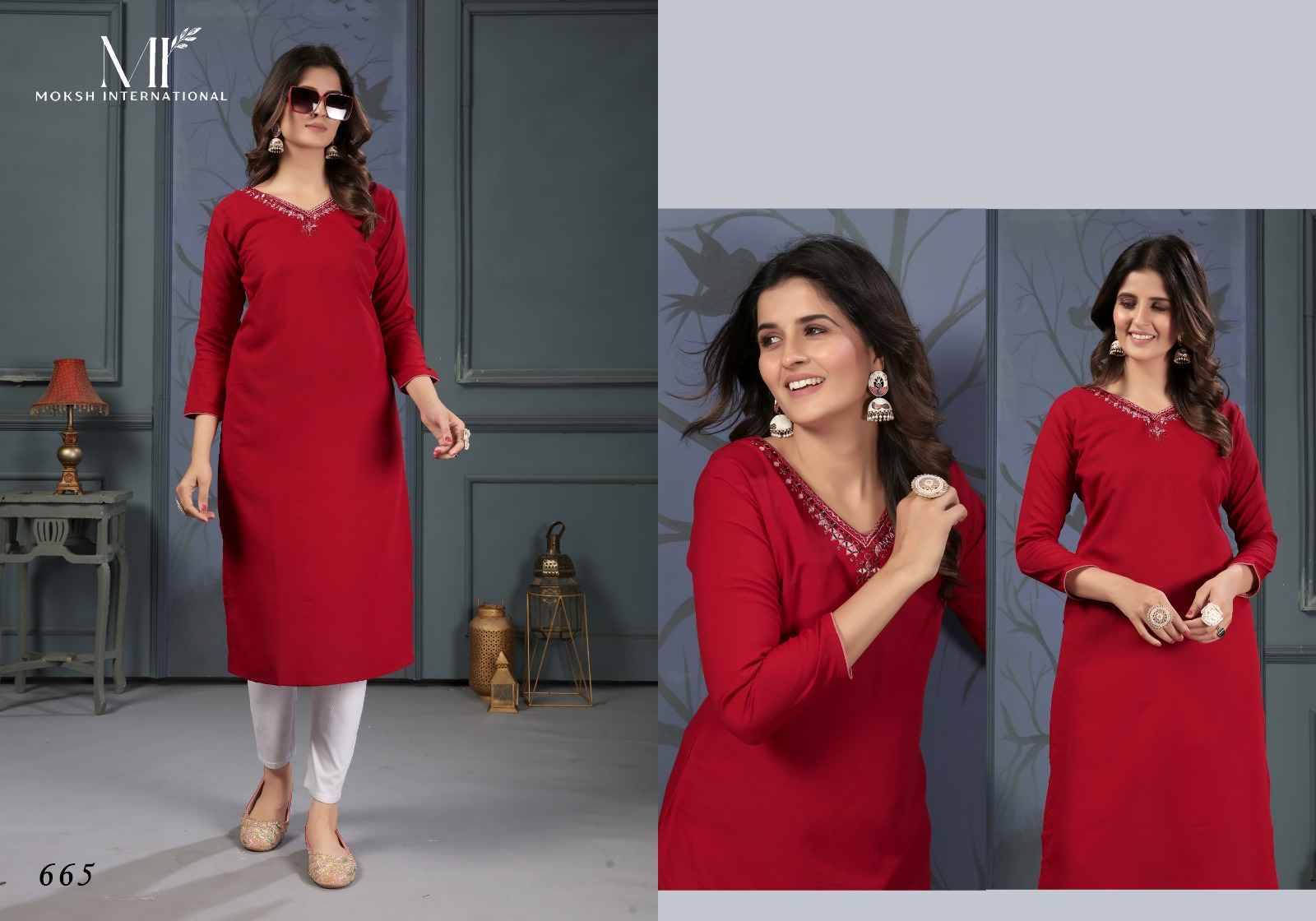 Mirror Vol-2 By Moksh International Designer Stylish Fancy Colorful Beautiful Party Wear & Ethnic Wear Collection Cotton Print Kurtis At Wholesale Price