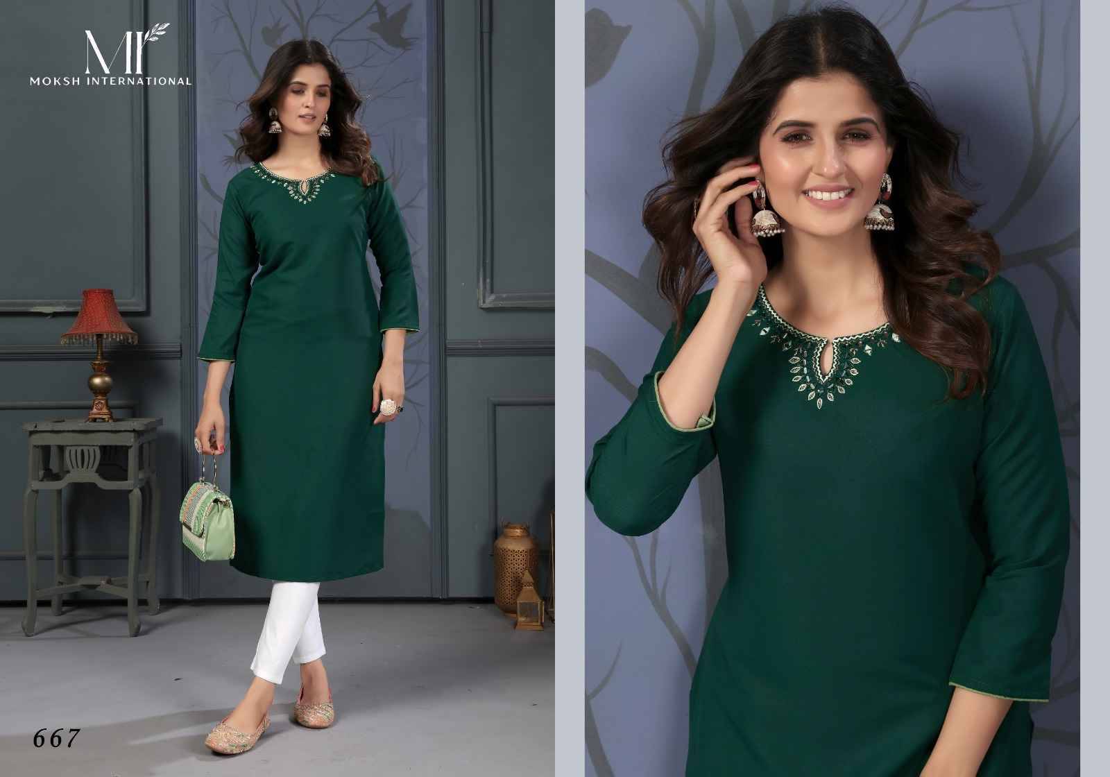 Mirror Vol-2 By Moksh International Designer Stylish Fancy Colorful Beautiful Party Wear & Ethnic Wear Collection Cotton Print Kurtis At Wholesale Price