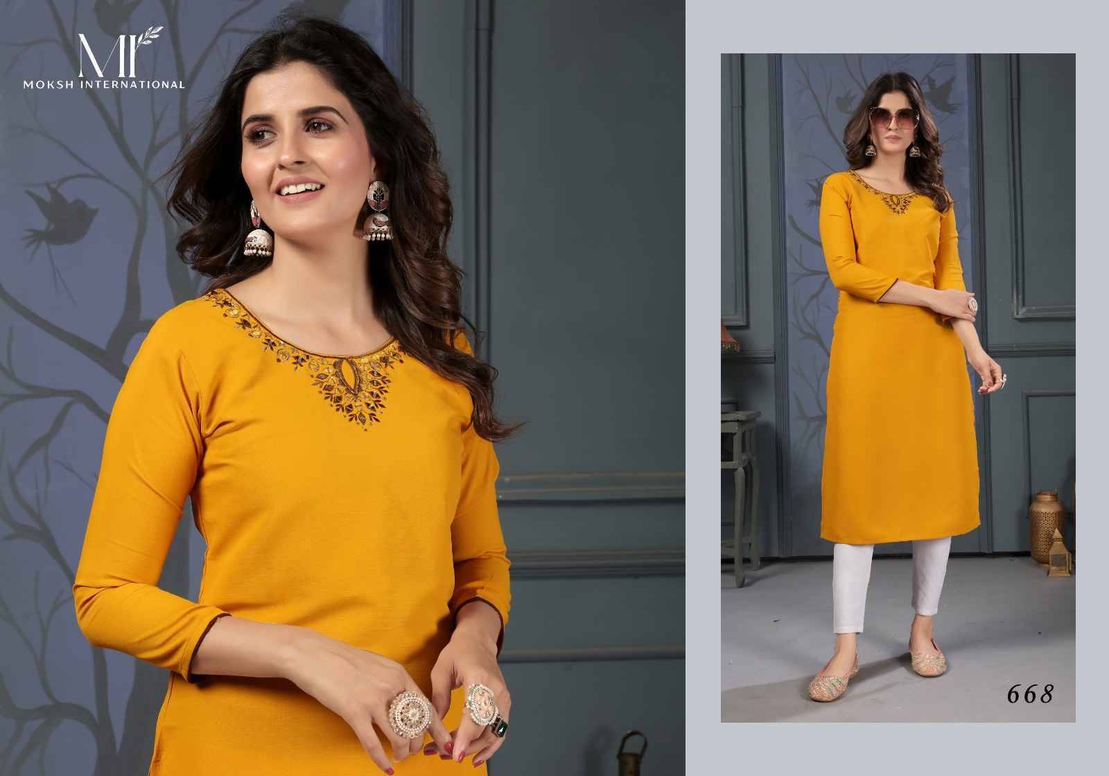 Mirror Vol-2 By Moksh International Designer Stylish Fancy Colorful Beautiful Party Wear & Ethnic Wear Collection Cotton Print Kurtis At Wholesale Price