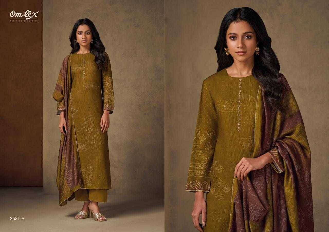 Ushma By Om Tex 8531-A To 8531-D Series Beautiful Festive Suits Colorful Stylish Fancy Casual Wear & Ethnic Wear Pure Pashmina Dresses At Wholesale Price