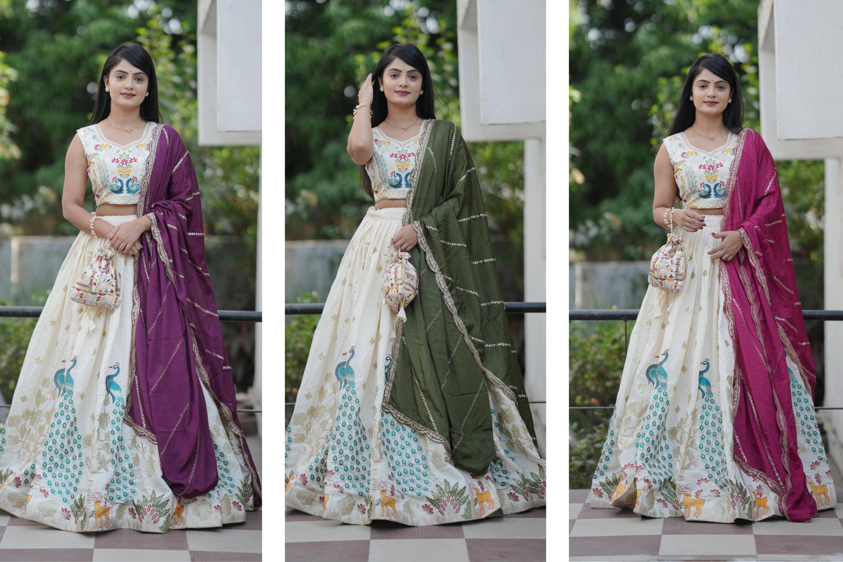 Pc-30 By Fashid Wholesale 01 To 03 Series Wear Collection Beautiful Stylish Colorful Fancy Party Wear & Occasional Wear Pure Chinnon Lehengas At Wholesale Price