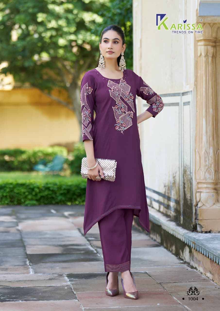 Lakshara By Karissa 1001 To 1004 Series Designer Stylish Fancy Colorful Beautiful Party Wear & Ethnic Wear Collection Soft Viscose Co-Ord At Wholesale Price