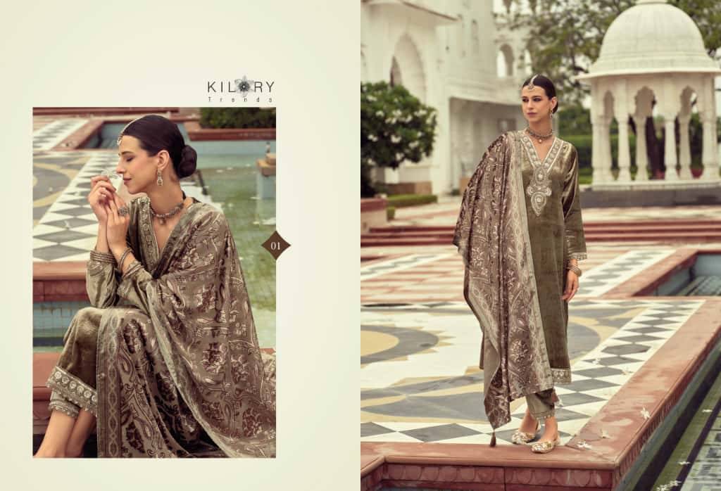 Gulab By Kilory 01 To 04 Series Beautiful Festive Suits Colorful Stylish Fancy Casual Wear & Ethnic Wear Pure Velvet Dresses At Wholesale Price