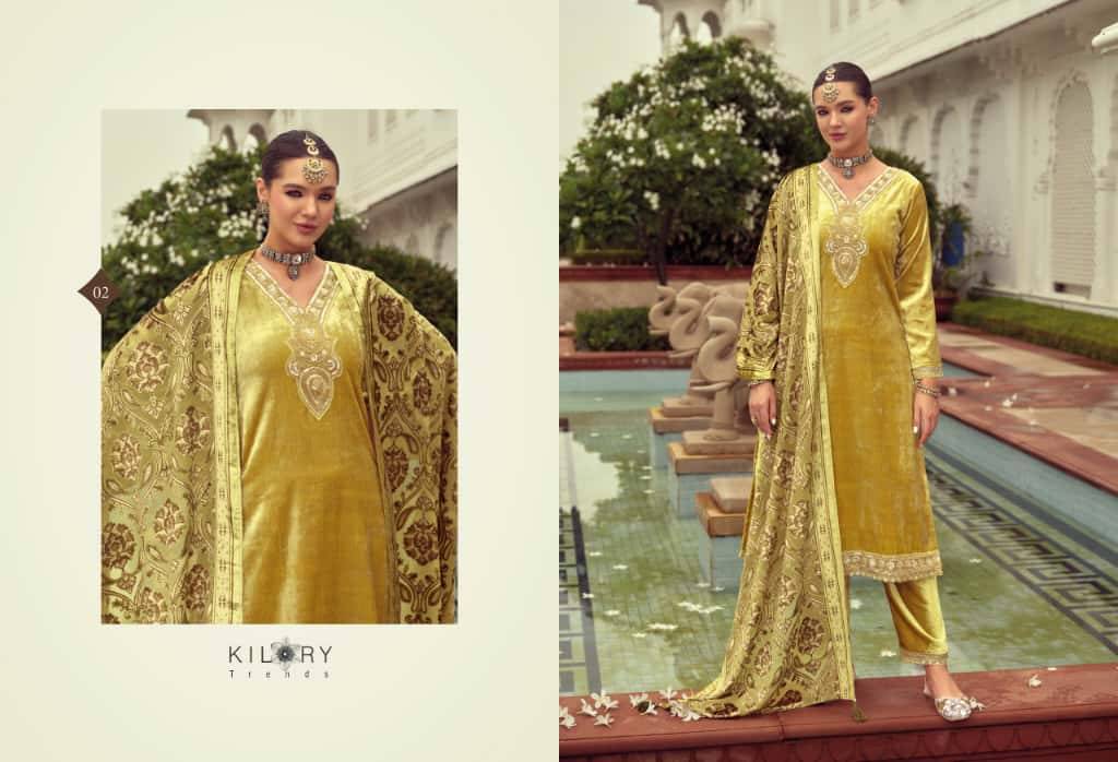 Gulab By Kilory 01 To 04 Series Beautiful Festive Suits Colorful Stylish Fancy Casual Wear & Ethnic Wear Pure Velvet Dresses At Wholesale Price