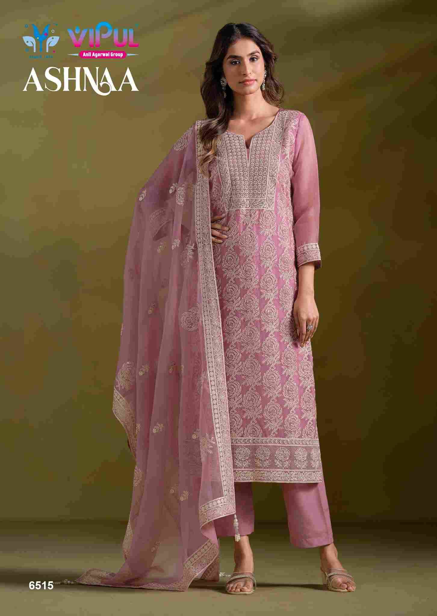 Ashnaa By Vipul Fashion 6511 To 6516 Series Designer Festive Suits Beautiful Fancy Stylish Colorful Party Wear & Occasional Wear Chiffon With Embroidery Dresses At Wholesale Price