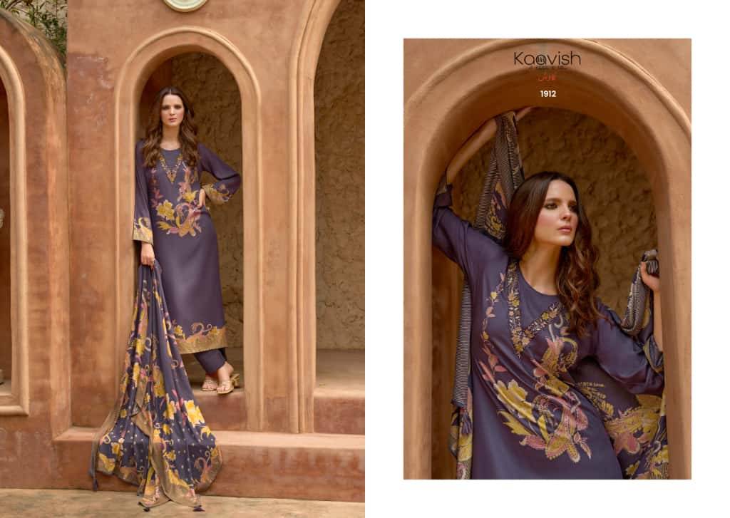 Julie By Kaavish 1911 To 1914 Series Beautiful Festive Suits Colorful Stylish Fancy Casual Wear & Ethnic Wear Pure Viscose Pashmina Dresses At Wholesale Price