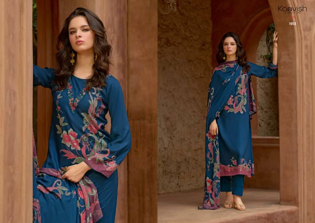 Julie By Kaavish 1911 To 1914 Series Beautiful Festive Suits Colorful Stylish Fancy Casual Wear & Ethnic Wear Pure Viscose Pashmina Dresses At Wholesale Price