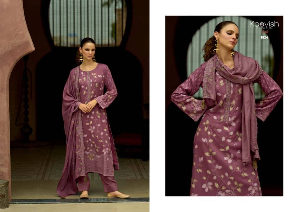 Kanika By Kaavish 1921 To 1924 Series Beautiful Festive Suits Colorful Stylish Fancy Casual Wear & Ethnic Wear Pure Viscose Pashmina Dresses At Wholesale Price
