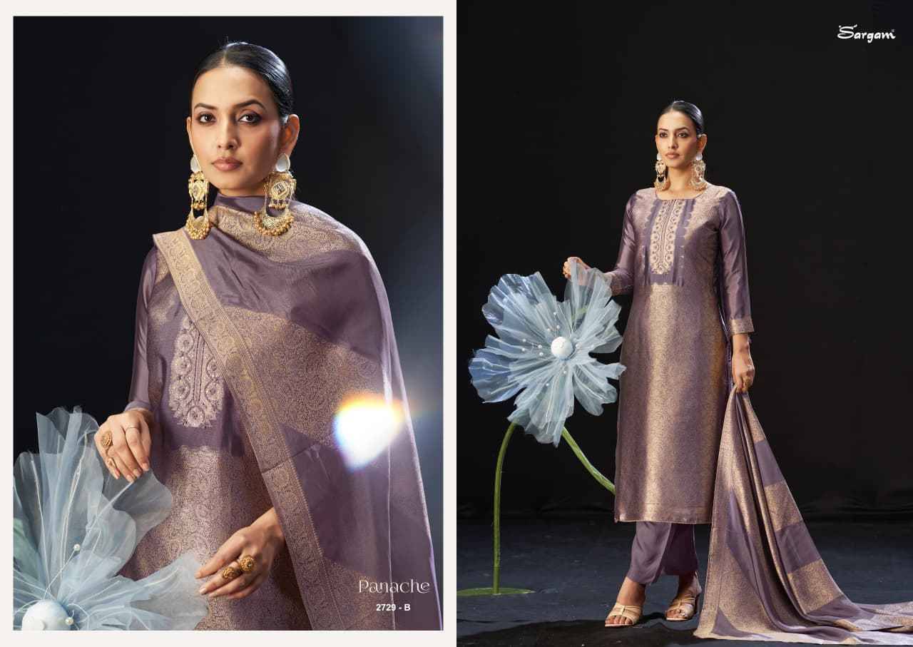 Panache By Sargam Prints 2729-A To 2729-D Series Beautiful Festive Suits Stylish Fancy Colorful Casual Wear & Ethnic Wear Pure Viscose Silk Print Dresses At Wholesale Price