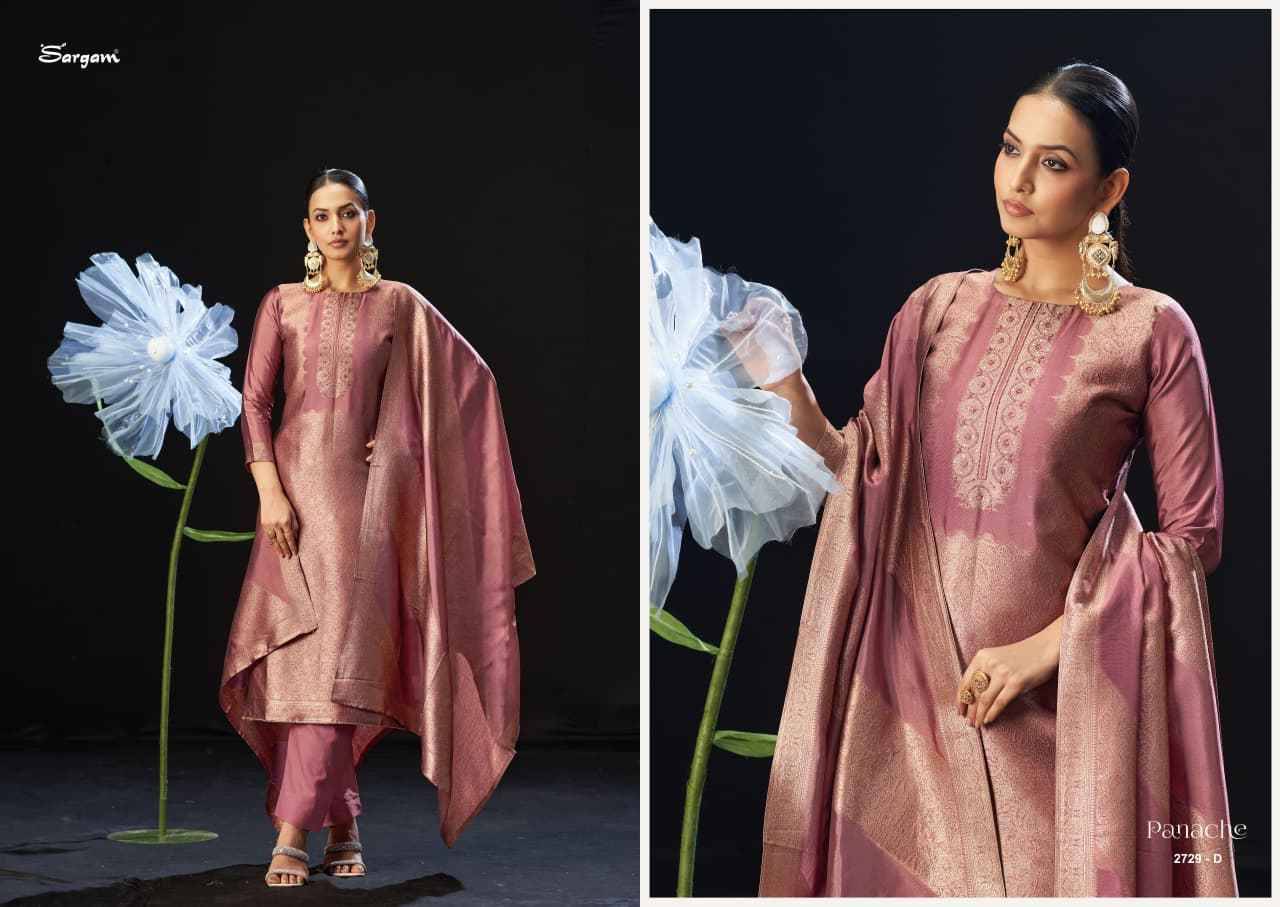 Panache By Sargam Prints 2729-A To 2729-D Series Beautiful Festive Suits Stylish Fancy Colorful Casual Wear & Ethnic Wear Pure Viscose Silk Print Dresses At Wholesale Price