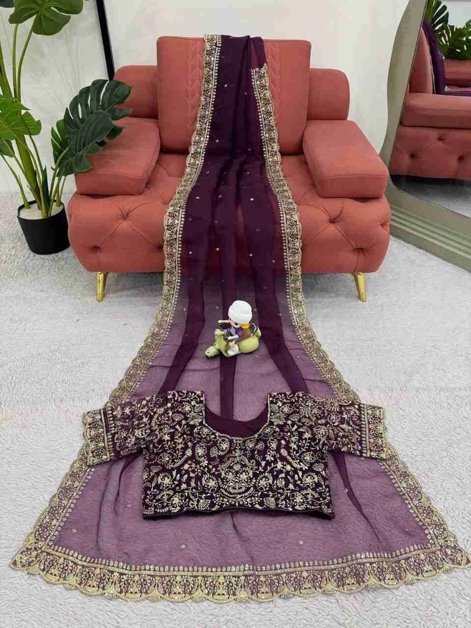 Vs-Samiksha By Fashid Wholesale Indian Traditional Wear Collection Beautiful Stylish Fancy Colorful Party Wear & Occasional Wear Pure Soft Organza Sarees At Wholesale Price