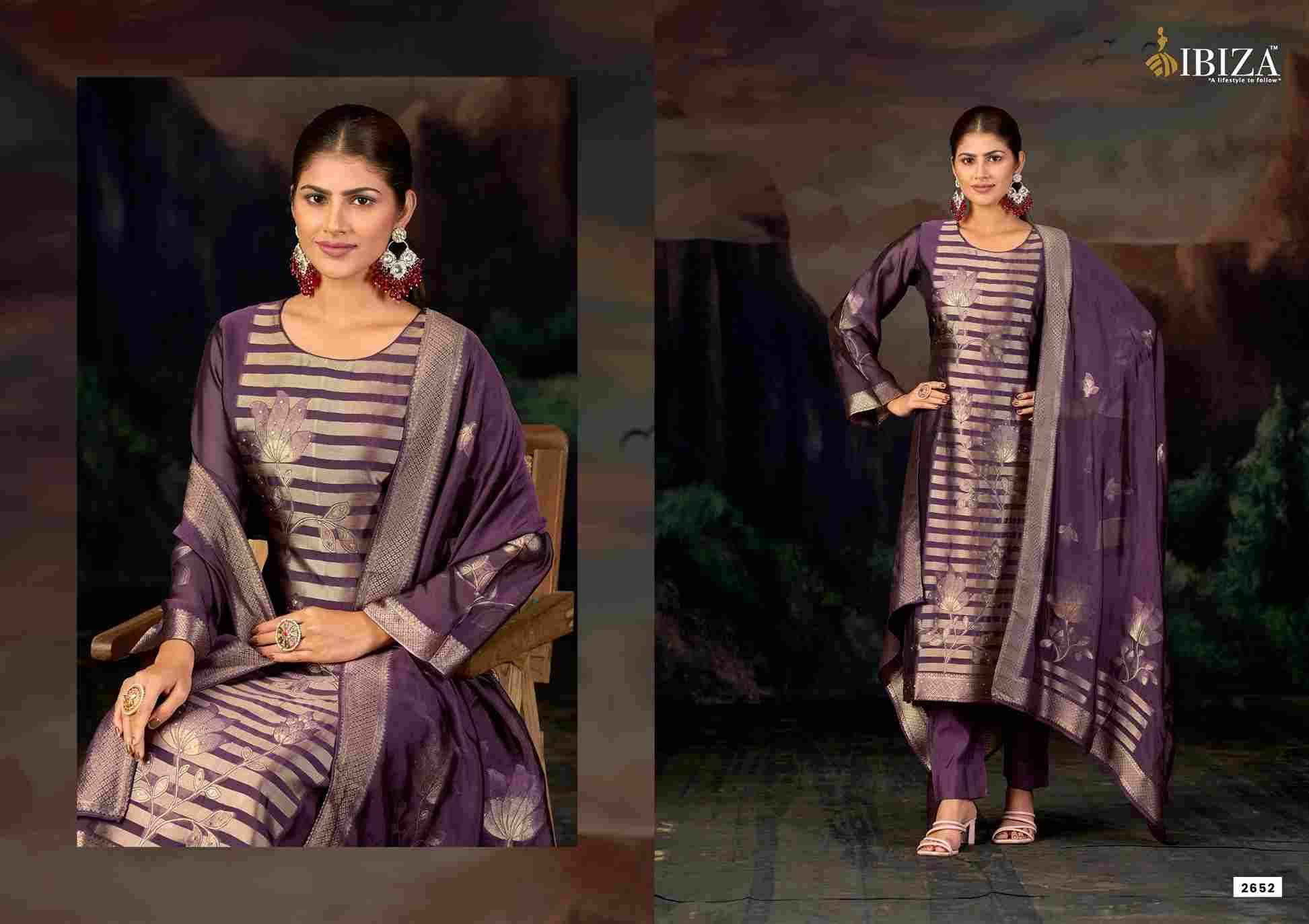 Elle By Ibiza 2651 To 2654 Series Beautiful Festive Suits Colorful Stylish Fancy Casual Wear & Ethnic Wear Pure Bangalori Silk Jacquard Dresses At Wholesale Price