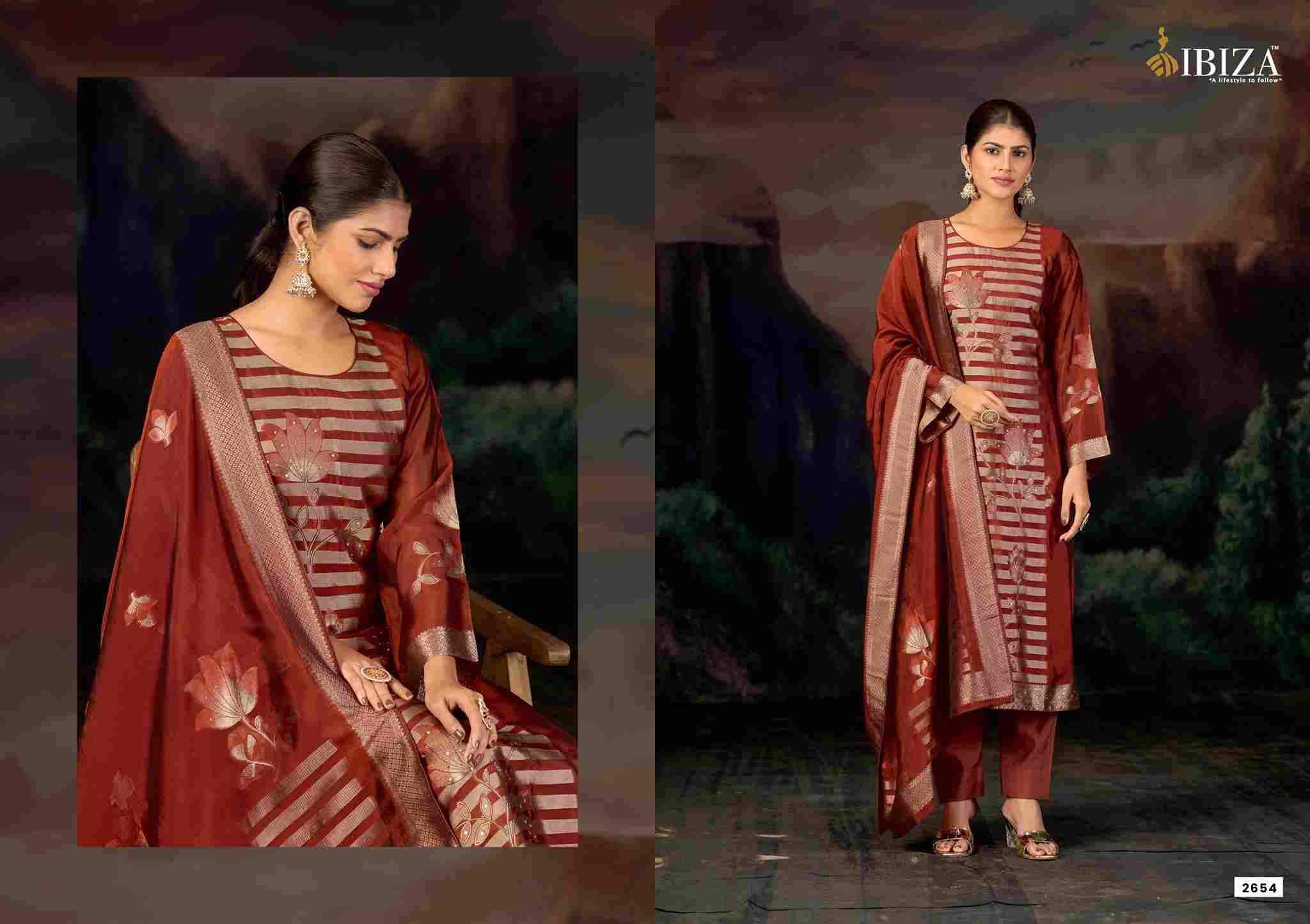 Elle By Ibiza 2651 To 2654 Series Beautiful Festive Suits Colorful Stylish Fancy Casual Wear & Ethnic Wear Pure Bangalori Silk Jacquard Dresses At Wholesale Price