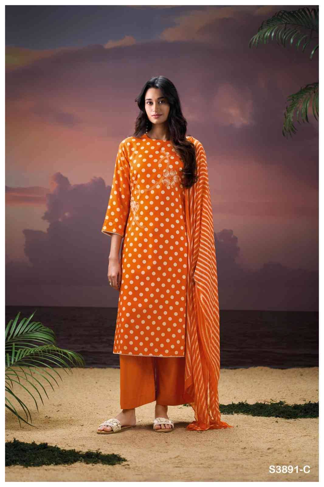 Cinzia-3891 By Ganga Fashion 3891-A To 3891-D Series Beautiful Festive Suits Colorful Stylish Fancy Casual Wear & Ethnic Wear Pure Pashmina Dresses At Wholesale Price
