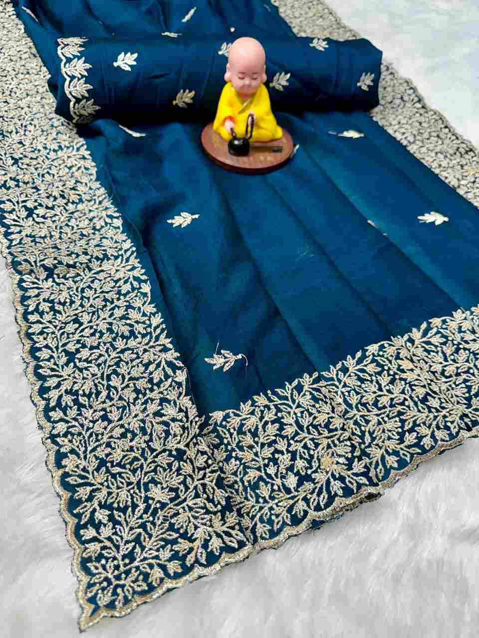 Vs-Olex By Fashid Wholesale 01 To 03 Series Indian Traditional Wear Collection Beautiful Stylish Fancy Colorful Party Wear & Occasional Wear Vichitra Silk Sarees At Wholesale Price