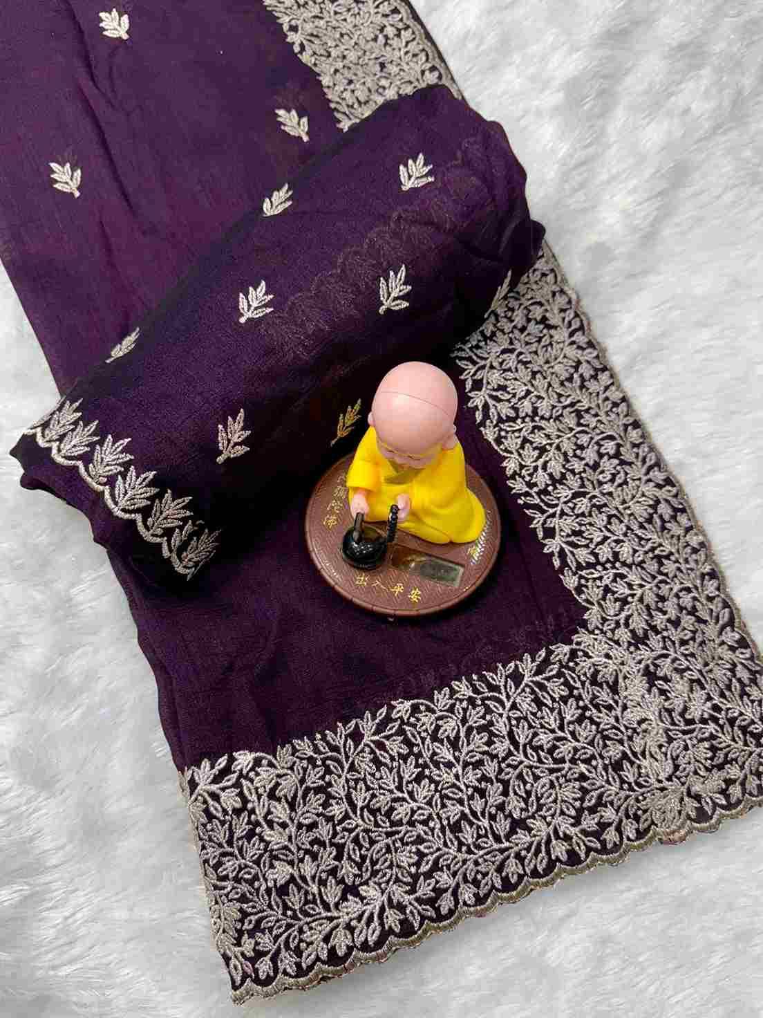 Vs-Olex By Fashid Wholesale 01 To 03 Series Indian Traditional Wear Collection Beautiful Stylish Fancy Colorful Party Wear & Occasional Wear Vichitra Silk Sarees At Wholesale Price