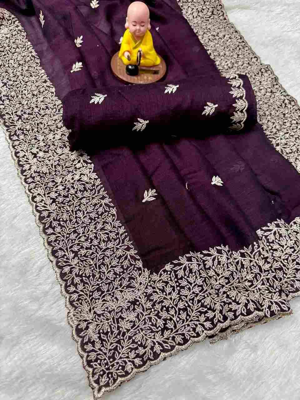 Vs-Olex By Fashid Wholesale 01 To 03 Series Indian Traditional Wear Collection Beautiful Stylish Fancy Colorful Party Wear & Occasional Wear Vichitra Silk Sarees At Wholesale Price