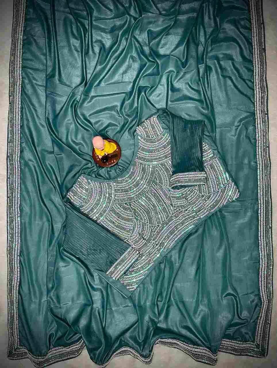 Vs-Sharini By Fashid Wholesale 01 To 05 Series Indian Traditional Wear Collection Beautiful Stylish Fancy Colorful Party Wear & Occasional Wear Heavy Chocolate Georgette Sarees At Wholesale Price