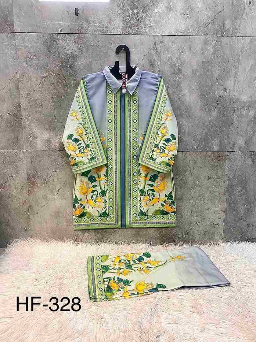 Hoor Tex Hit Design HF-327 Series By Hoor Tex HF-327 To HF-336 Series Designer Stylish Fancy Colorful Beautiful Casual Wear & Ethnic Wear Imported Rayon Satin Co-Ords At Wholesale Price