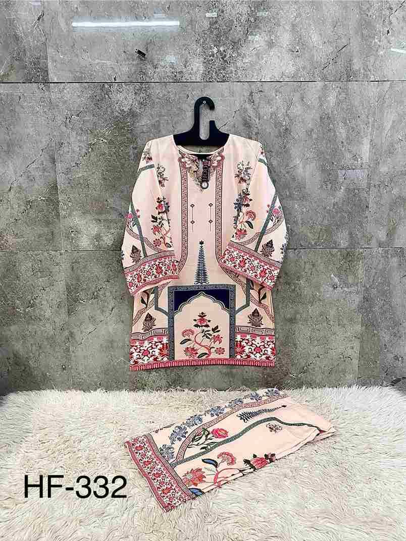 Hoor Tex Hit Design HF-327 Series By Hoor Tex HF-327 To HF-336 Series Designer Stylish Fancy Colorful Beautiful Casual Wear & Ethnic Wear Imported Rayon Satin Co-Ords At Wholesale Price
