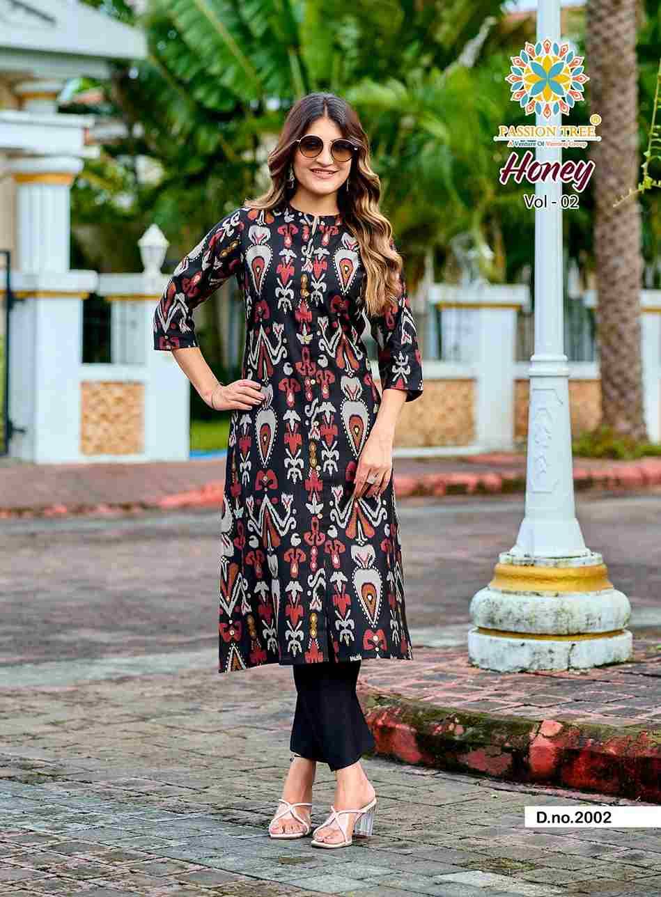 Honey Vol-2 By Passion Tree 2001 To 2006 Series Designer Collection Beautiful Stylish Fancy Colorful Party Wear & Occasional Wear Vatican Print Kurtis With Bottom At Wholesale Price