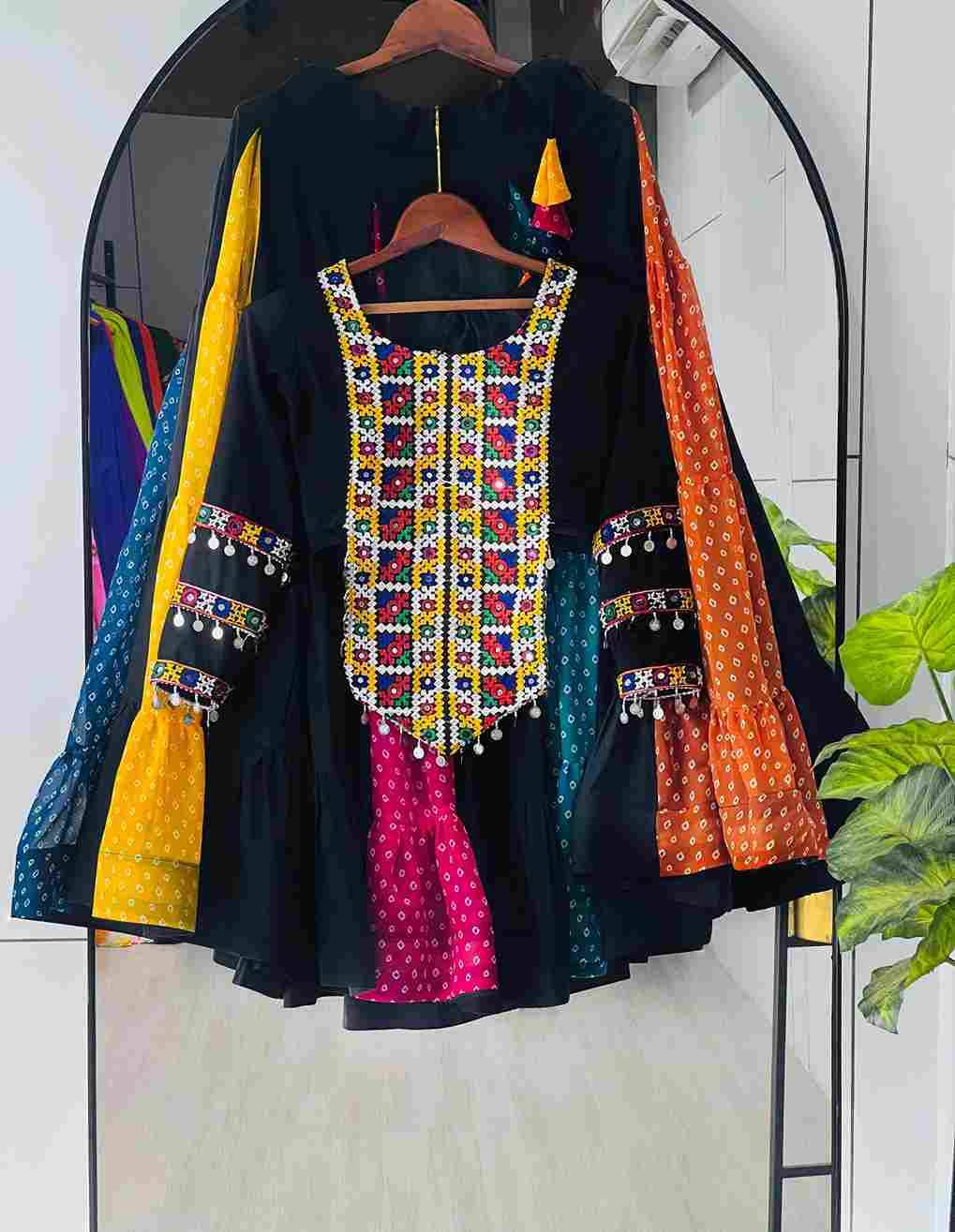 Gr-8075 By Fashid Wholesale Navratri Wear Collection Beautiful Stylish Colorful Fancy Party Wear & Occasional Wear Pure Rayon Lehengas At Wholesale Price