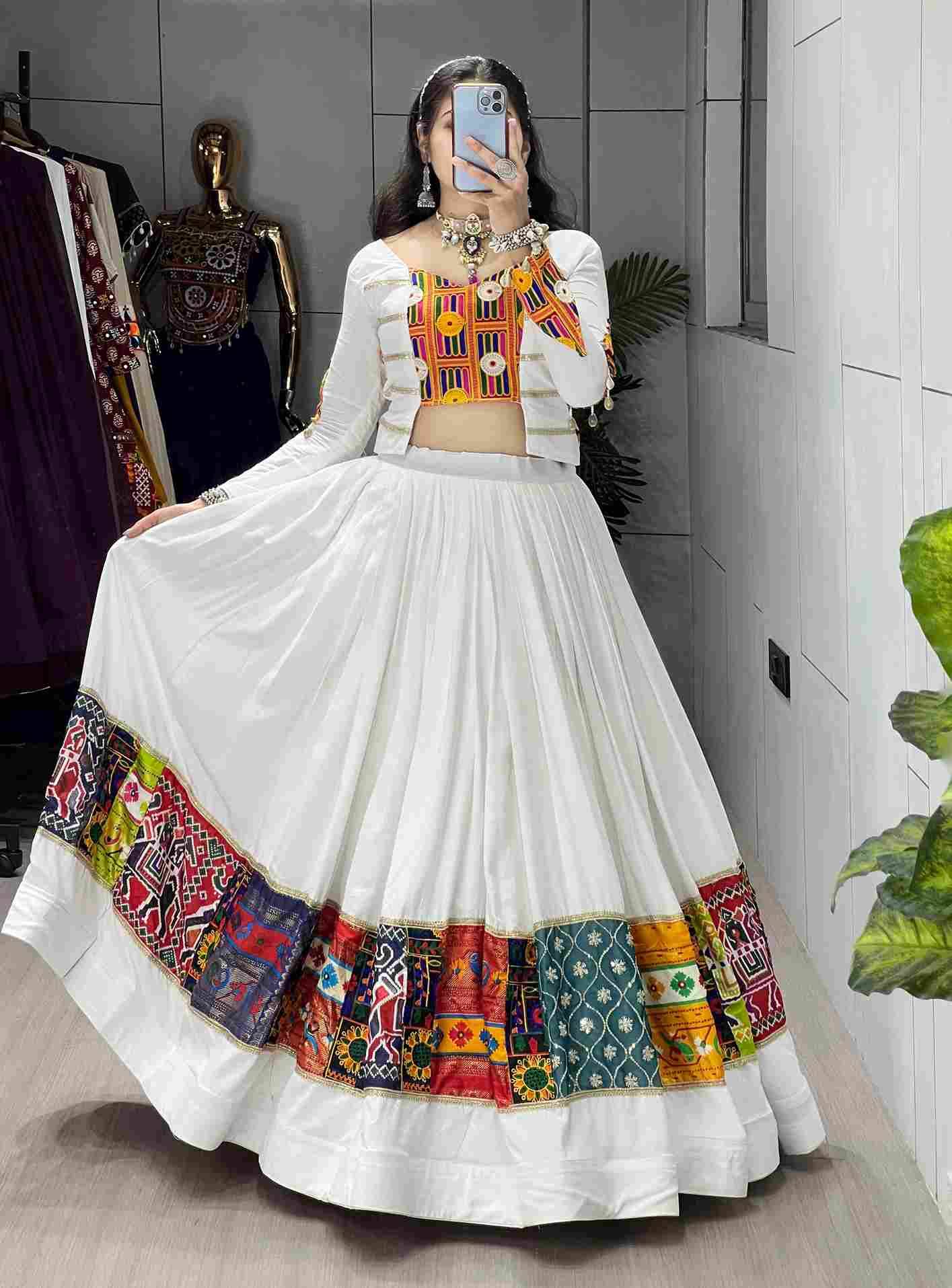 Gr-8083 By Fashid Wholesale Navratri Wear Collection Beautiful Stylish Colorful Fancy Party Wear & Occasional Wear Pure Rayon Lehengas At Wholesale Price