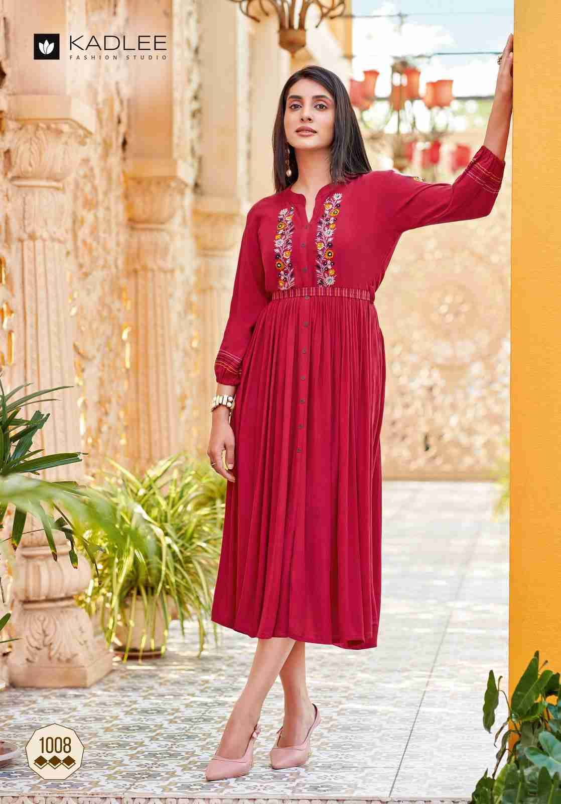Ashmin Vol-2 By Kadlee 1007 To 1012 Series Designer Stylish Fancy Colorful Beautiful Party Wear & Ethnic Wear Collection Heavy Rayon Kurtis At Wholesale Price