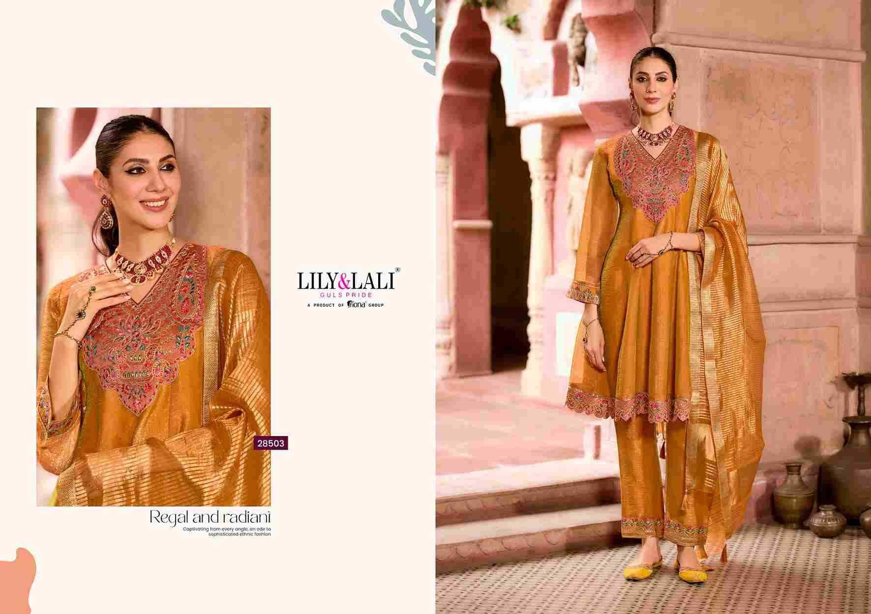 Vaani By Lily And Lali 28501 To 28504 Series Beautiful Festive Suits Colorful Stylish Fancy Casual Wear & Ethnic Wear Silk Embroidery Dresses At Wholesale Price