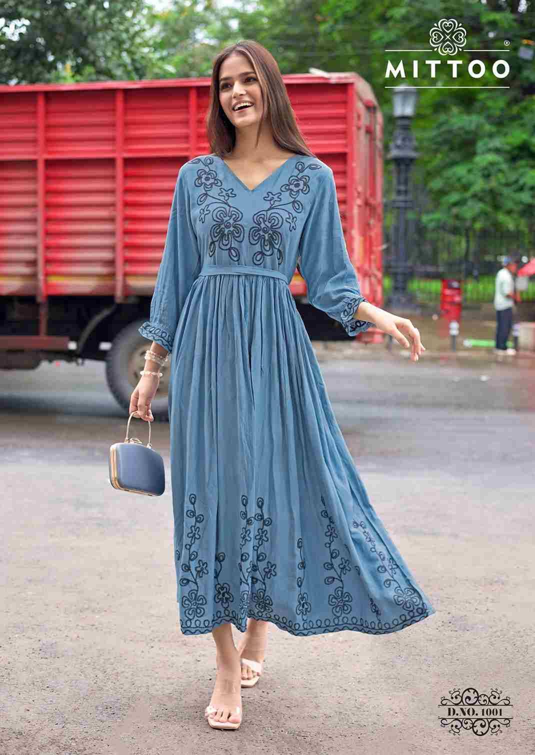 Queen By Mittoo 1001 To 1006 Series Designer Stylish Fancy Colorful Beautiful Party Wear & Ethnic Wear Collection Heavy Rayon Kurtis At Wholesale Price