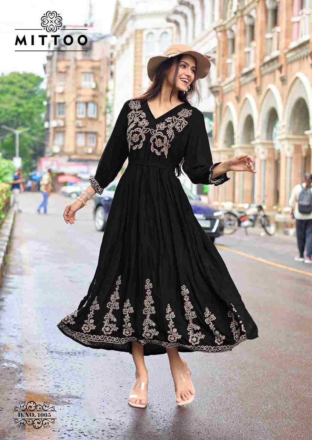 Queen By Mittoo 1001 To 1006 Series Designer Stylish Fancy Colorful Beautiful Party Wear & Ethnic Wear Collection Heavy Rayon Kurtis At Wholesale Price