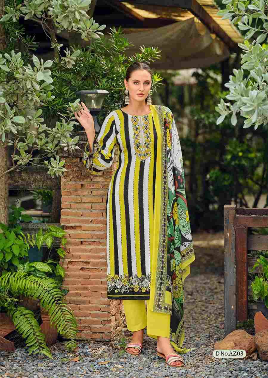 Azaa By Nisanka 01 To 06 Series Wholesale Designer Festive Suits Collection Beautiful Stylish Fancy Colorful Party Wear & Occasional Wear Pure Jam Satin Print Dresses At Wholesale Price