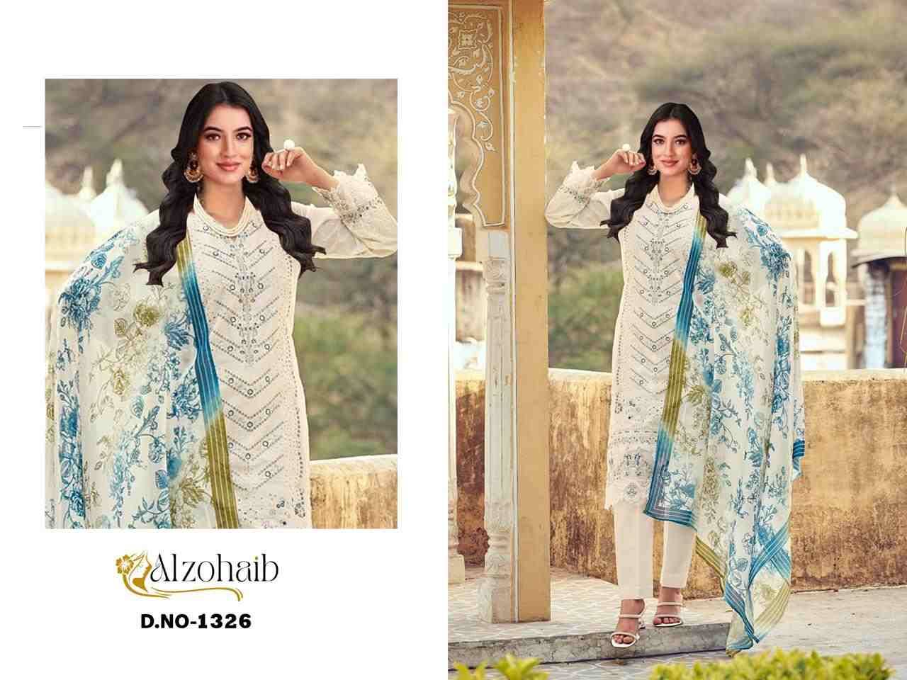 Heena By Alzohaib 1326 To 1327 Series Beautiful Pakistani Suits Stylish Fancy Colorful Party Wear & Occasional Wear Pure Cotton Print Dresses At Wholesale Price