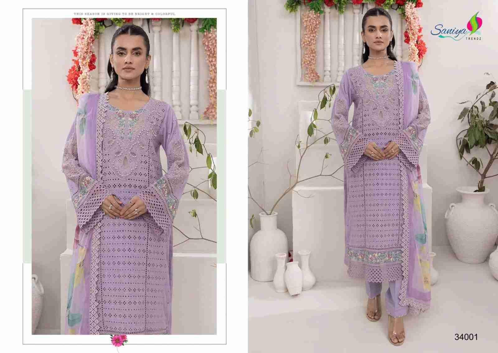 Adan Libas Chikankari Vol-34 By Saniya Trendz Beautiful Pakistani Suits Colorful Stylish Fancy Casual Wear & Ethnic Wear Cotton Embroidered Dresses At Wholesale Price