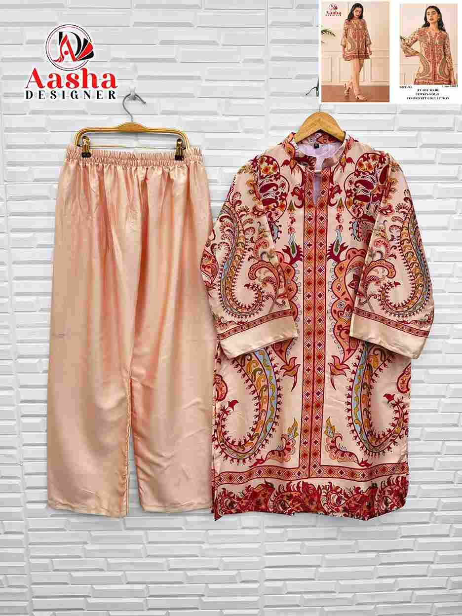 Turkis Vol-9 By Aasha Designer 10033 To 10036 Series Designer Stylish Fancy Colorful Beautiful Casual Wear & Ethnic Wear Modal Satin Co-Ords At Wholesale Price