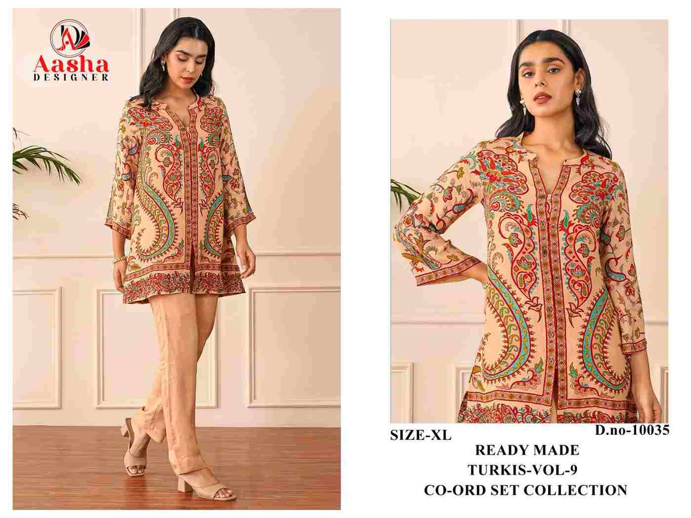 Turkis Vol-9 By Aasha Designer 10033 To 10036 Series Designer Stylish Fancy Colorful Beautiful Casual Wear & Ethnic Wear Modal Satin Co-Ords At Wholesale Price