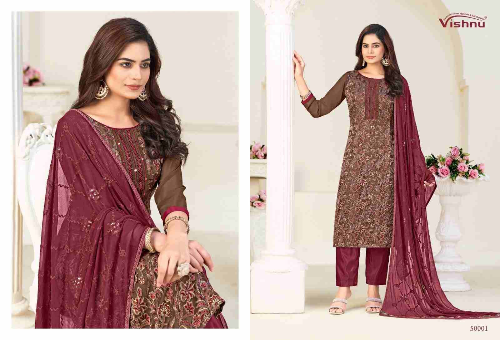 Libbas Vol-2 By Vishnu 50001 To 50012 Series Beautiful Stylish Festive Suits Fancy Colorful Casual Wear & Ethnic Wear & Ready To Wear Georgette Brasso Dresses At Wholesale Price