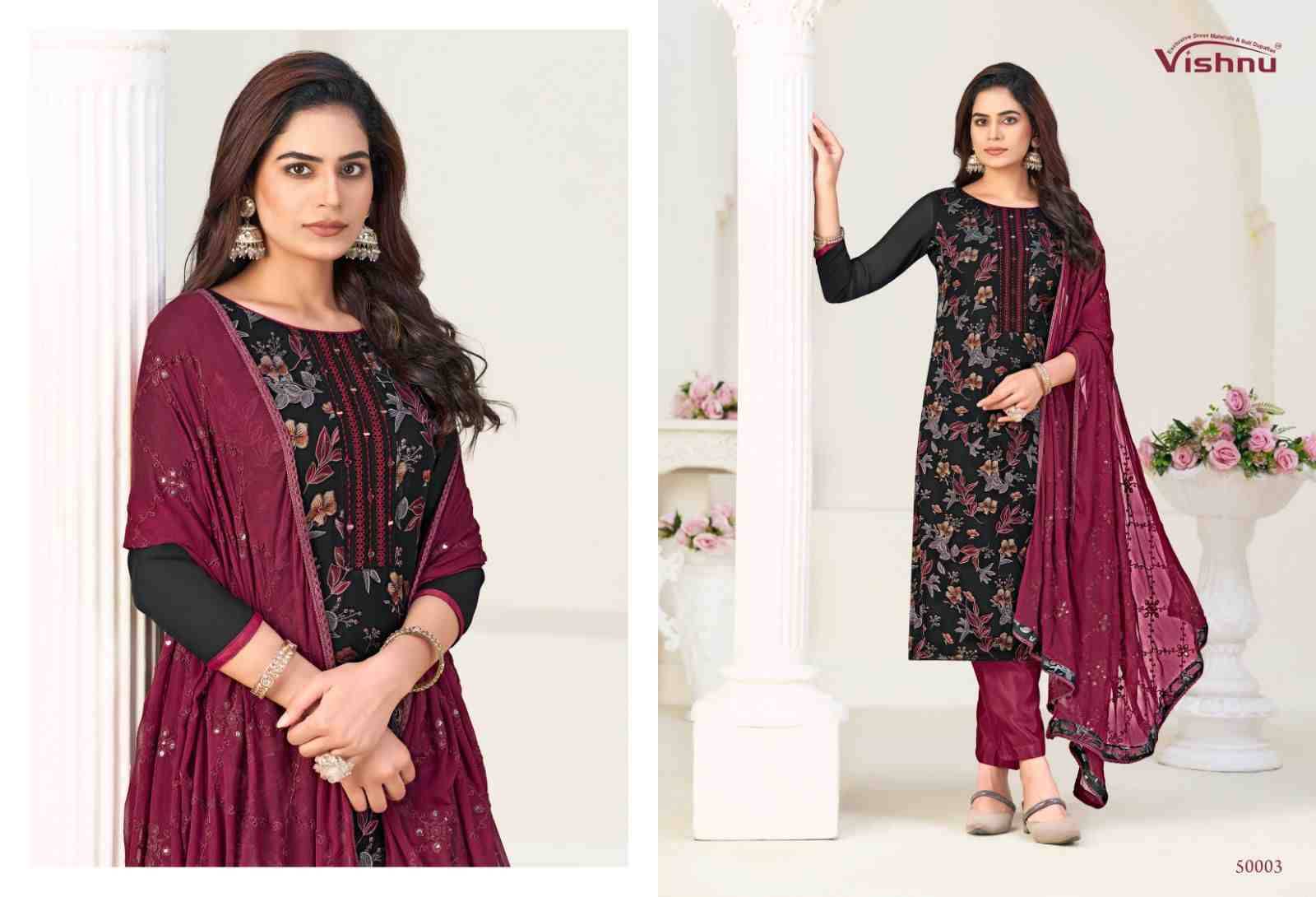Libbas Vol-2 By Vishnu 50001 To 50012 Series Beautiful Stylish Festive Suits Fancy Colorful Casual Wear & Ethnic Wear & Ready To Wear Georgette Brasso Dresses At Wholesale Price